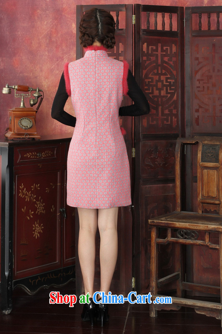 Jessup, autumn and winter clothing and stylish improved thick lace cheongsam rabbit hair manually tie elegant qipao dresses red XXL pictures, price, brand platters! Elections are good character, the national distribution, so why buy now enjoy more preferential! Health