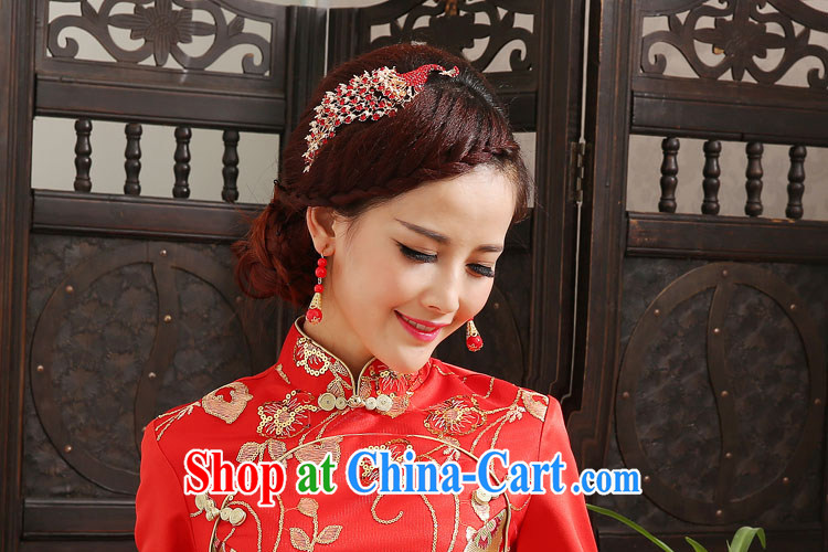Honey, bride bridal dresses costumes HAIR ACCESSORIES water drilling Phoenix Peacock red-combing international marriage crystal comb red pictures, price, brand platters! Elections are good character, the national distribution, so why buy now enjoy more preferential! Health