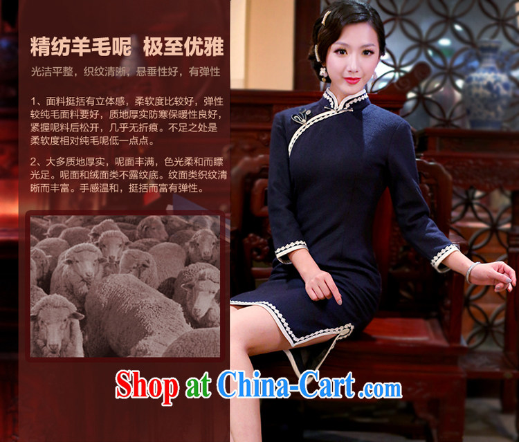 Unwind after the 2015 spring New Republic retro girl cheongsam improved daily long-sleeved qipao dresses 4102 4102 dark red XL pictures, price, brand platters! Elections are good character, the national distribution, so why buy now enjoy more preferential! Health