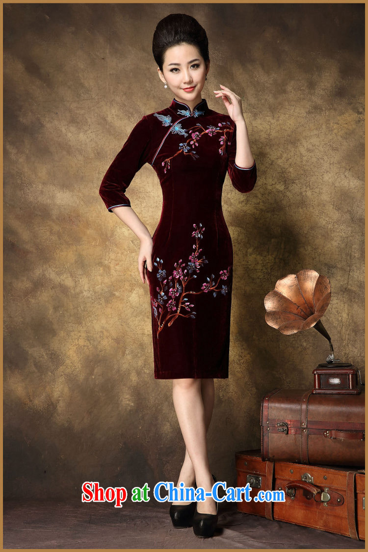 She made the 2014 spring and summer new gold velour hand-painted XL cultivating high-end your air Phillips, cheongsam dress red XXXL pictures, price, brand platters! Elections are good character, the national distribution, so why buy now enjoy more preferential! Health
