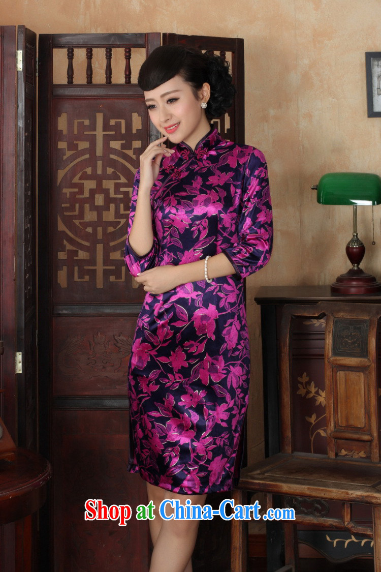 Jessup, new Ethnic Wind Women's clothes, wool, for manually for cultivating cheongsam dress purple XXXL pictures, price, brand platters! Elections are good character, the national distribution, so why buy now enjoy more preferential! Health