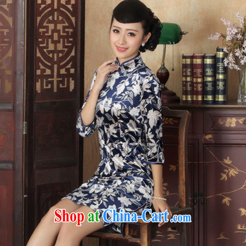 Jessup, new Ethnic Wind Women's clothes, wool, for manually for cultivating cheongsam dress purple XXXL, Jessup, qipao/Tang, and shopping on the Internet