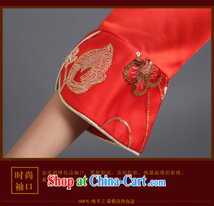 Ting Beverly served toast red long stylish bridal 2014 new wedding wedding dress female Chinese improved cheongsam dress red tailored pictures, price, brand platters! Elections are good character, the national distribution, so why buy now enjoy more preferential! Health