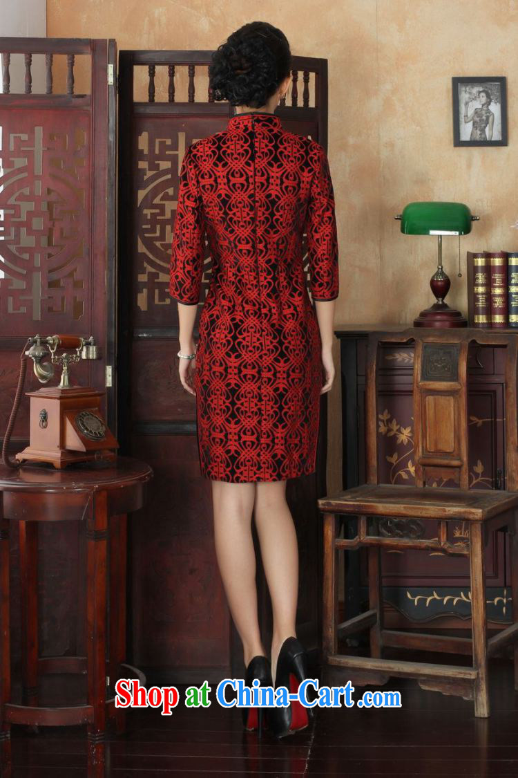 Jessup, new Ethnic Wind Women's clothes, for manually tie lace gold velour Sau San Tong the cheongsam dress as shown XXXL pictures, price, brand platters! Elections are good character, the national distribution, so why buy now enjoy more preferential! Health