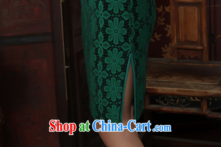 Jessup, new Ethnic Wind Women's clothes, for manually tie lace wool beauty Chinese qipao dresses women 0020 green XXXL pictures, price, brand platters! Elections are good character, the national distribution, so why buy now enjoy more preferential! Health