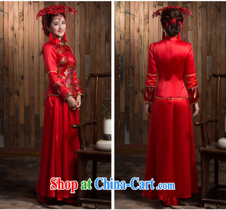 Non-you don't marry red marriages long winter outfit, cultivating the code retro toast serving women back-door red 2 XL pictures, price, brand platters! Elections are good character, the national distribution, so why buy now enjoy more preferential! Health