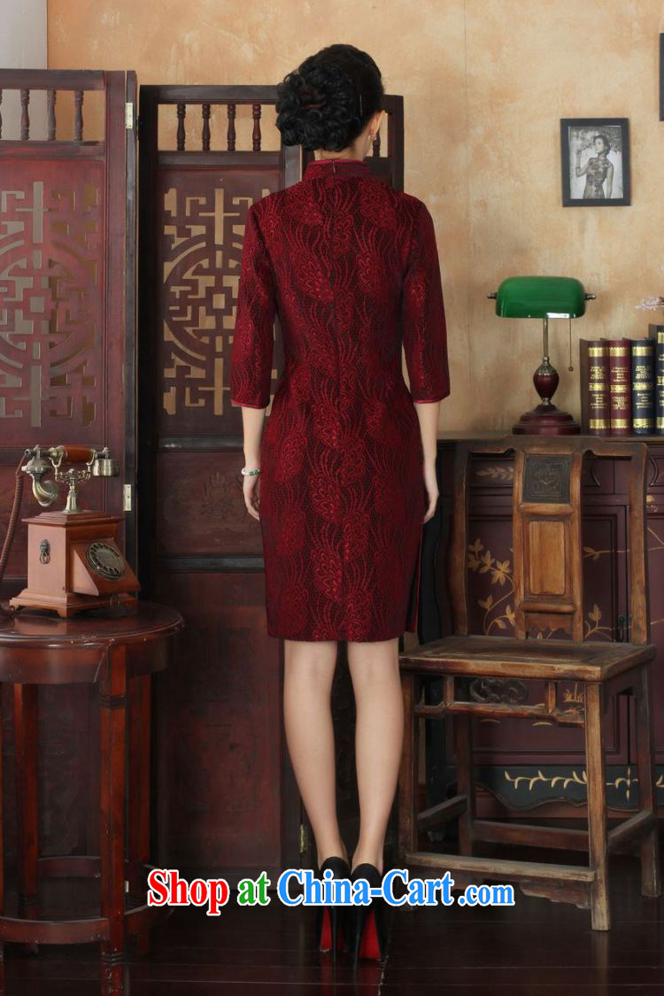 Jessup, new Ethnic Wind Women's clothes lace, velvet, For manually-tie Sau San Tong the cheongsam dress female figure XXXL pictures, price, brand platters! Elections are good character, the national distribution, so why buy now enjoy more preferential! Health