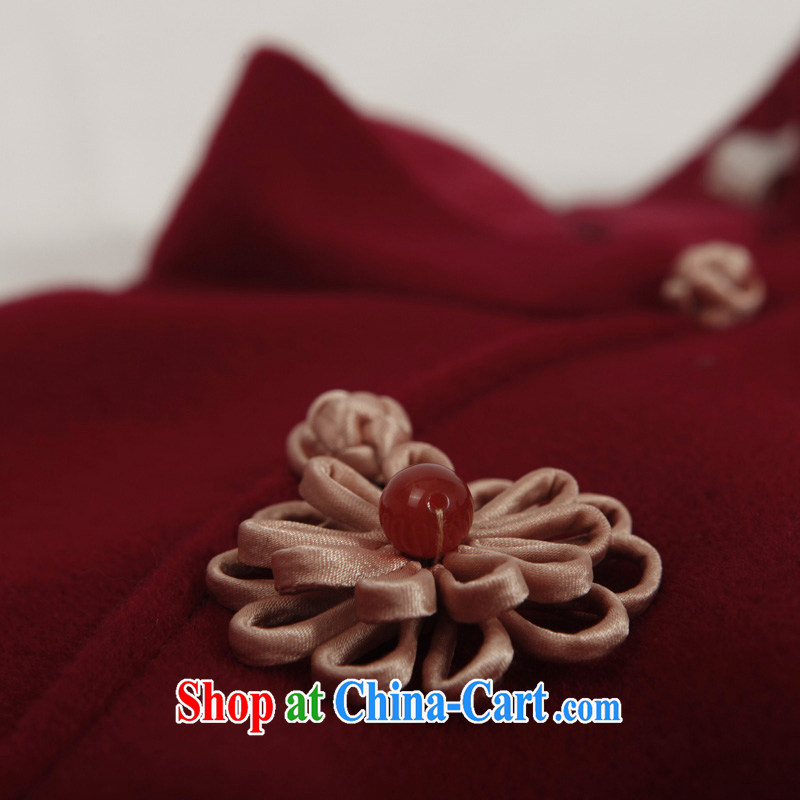 Butterfly Lovers spring 2015 the new, improved cheongsam Chinese beauty T-shirt wool? Short cheongsam 49,111 wine red XXL, Butterfly Lovers, shopping on the Internet