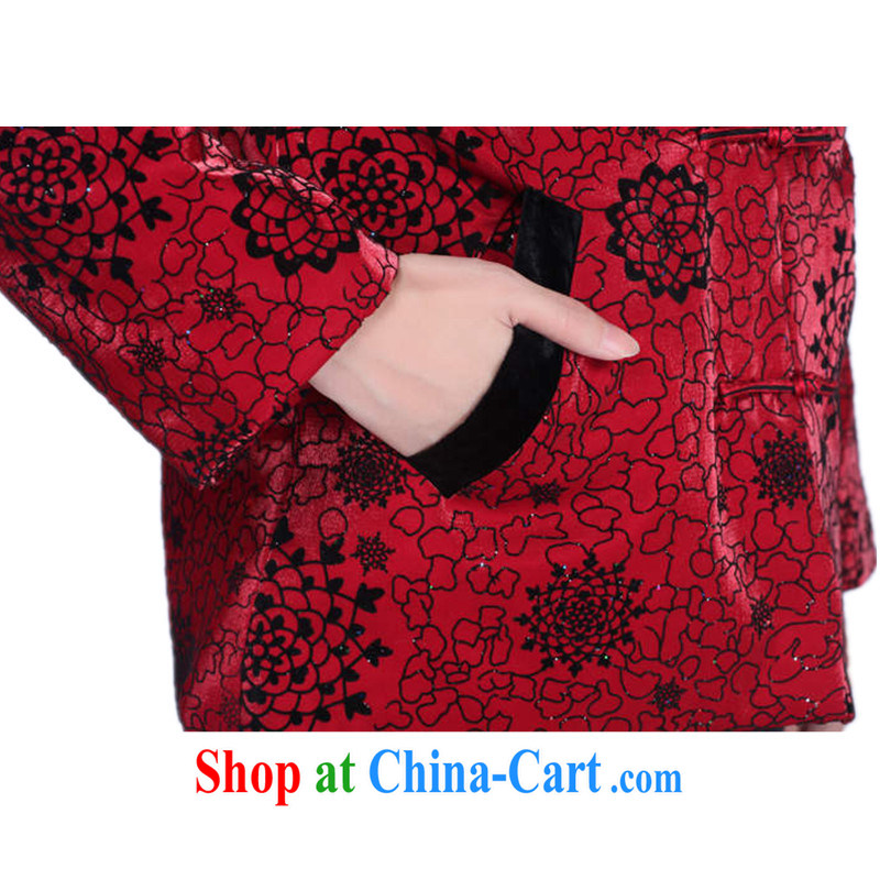 In accordance with the conditions and the older female Tang with quilted coat older persons Spring and Winter warm Tang with quilted coat middle-aged female, for stitching Tang with quilted coat red 3XL, in accordance with the situation, and, shopping on