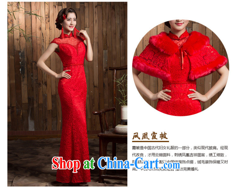 Non-you don't marry her shawl red the cotton long skirt dresses retro improved bridal toast beauty service small dress red 2 XL pictures, price, brand platters! Elections are good character, the national distribution, so why buy now enjoy more preferential! Health