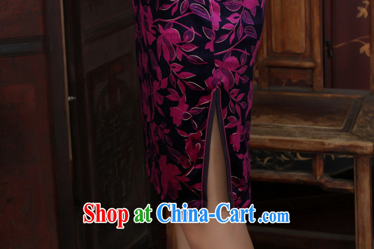 In accordance with the situation in autumn and replacing Tang Women's clothes, cheongsam collar Chinese improved cheongsam ethnic wind the wool beauty 7 cuff cheongsam dress - A White 3XL pictures, price, brand platters! Elections are good character, the national distribution, so why buy now enjoy more preferential! Health