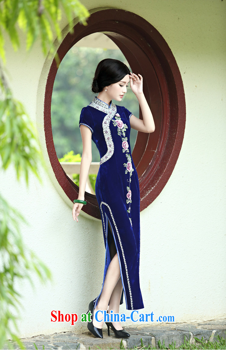 Her mother married her mother-in-law cheongsam dress summer wear gold velour female Tang replace LDH 820 purple (short-sleeved) XXXXL (2 feet 7 lumbar) pictures, price, brand platters! Elections are good character, the national distribution, so why buy now enjoy more preferential! Health