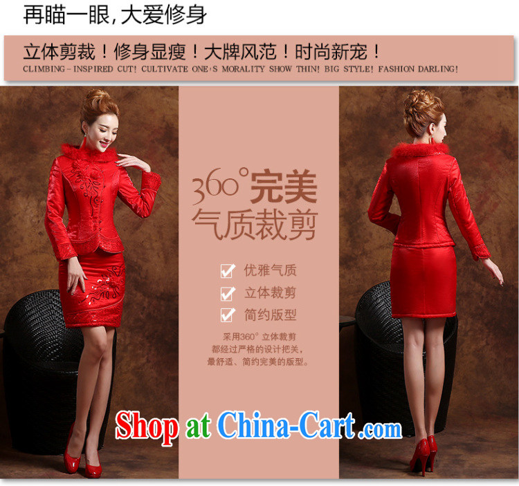 Sophie HIV than toasting Service Bridal Fashion summer 2015 new Chinese qipao long-sleeved wedding dresses evening dress uniform toast short red XXL pictures, price, brand platters! Elections are good character, the national distribution, so why buy now enjoy more preferential! Health