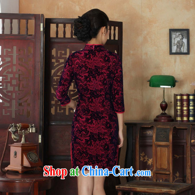 To Green, autumn and the new female Chinese cheongsam dress, for a hard-pressed National wind-scouring pads beauty 7 cuff cheongsam - A Al green 2 XL pictures, price, brand platters! Elections are good character, the national distribution, so why buy now enjoy more preferential! Health