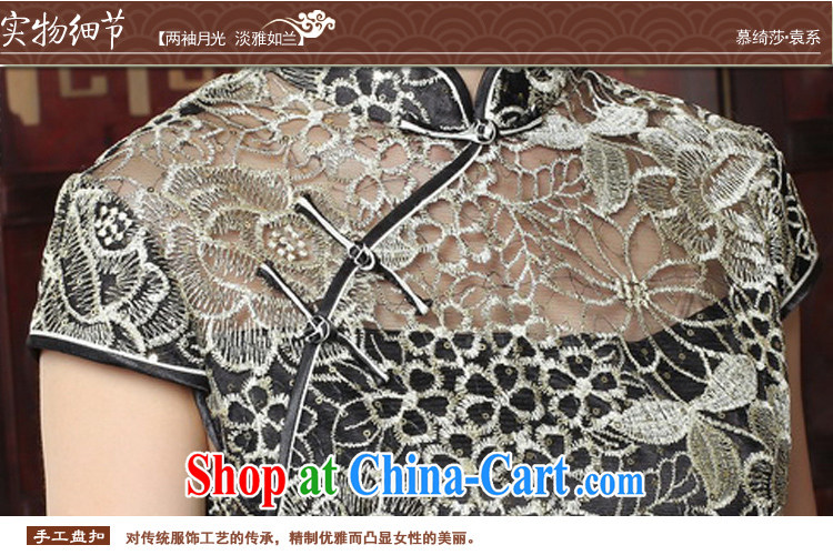 The cross-sectoral privacy Elizabeth by 2015 new, short-sleeved Chinese daily outfit retro beauty graphics thin lace improved cheongsam dress 3156 Y B 2 XL pictures, price, brand platters! Elections are good character, the national distribution, so why buy now enjoy more preferential! Health