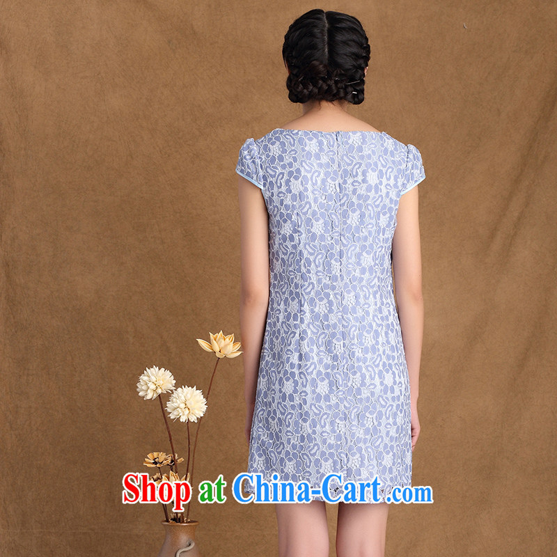The cross-sectoral Windsor summer 2015 new women with exquisite floral lace Beauty Fashion cheongsam dress 3177 Y B 2 XL, cross-sectoral, Elizabeth, and shopping on the Internet