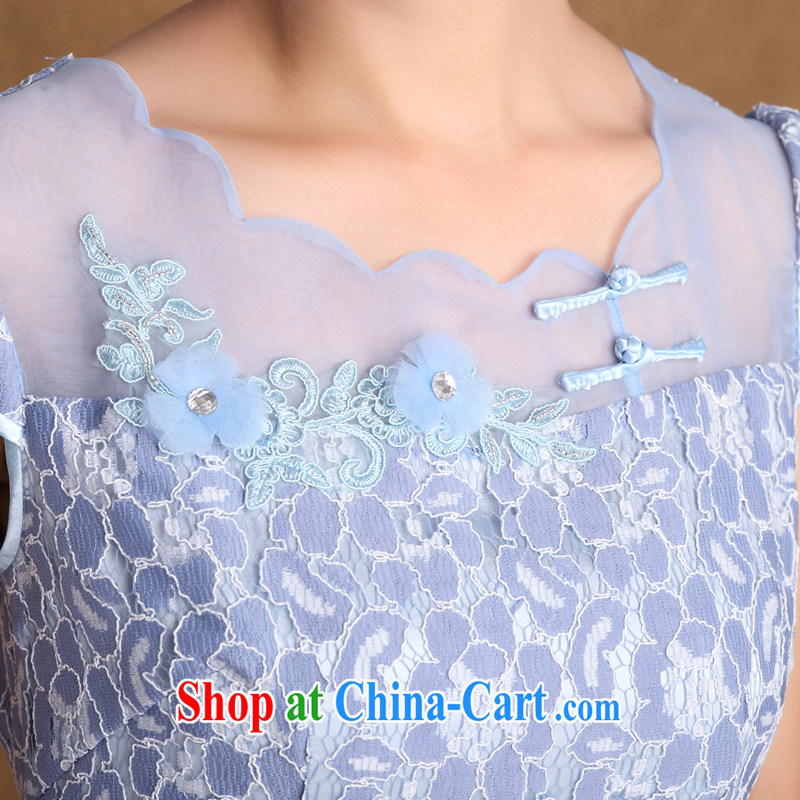 The cross-sectoral Windsor summer 2015 new women with exquisite floral lace Beauty Fashion cheongsam dress 3177 Y B 2 XL, cross-sectoral, Elizabeth, and shopping on the Internet