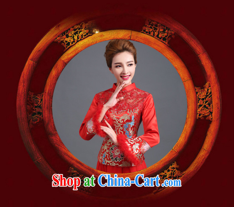 The Vanessa summer 2015 dresses stylish and new, bridal wedding dresses long sleeved retro dresses red long-serving Wo Fung also cheongsam Cultivating Female red XXL pictures, price, brand platters! Elections are good character, the national distribution, so why buy now enjoy more preferential! Health