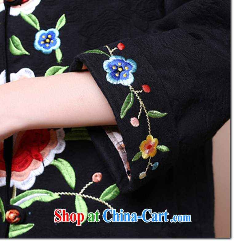 Air Shu Diana autumn 2014 new, middle-aged and older women with autumn embroidery Chinese middle-aged mother with Spring and Autumn and female jacket older persons mother load of red XXXL. Shu Diane, shopping on the Internet
