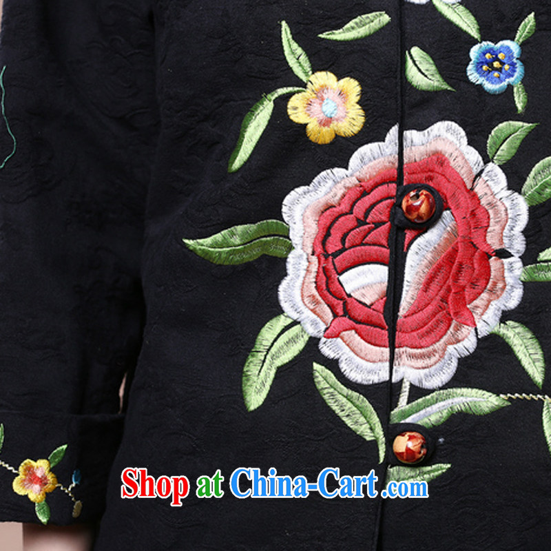 Air Shu Diana autumn 2014 new, middle-aged and older women with autumn embroidery Chinese middle-aged mother with Spring and Autumn and female jacket older persons mother load of red XXXL. Shu Diane, shopping on the Internet