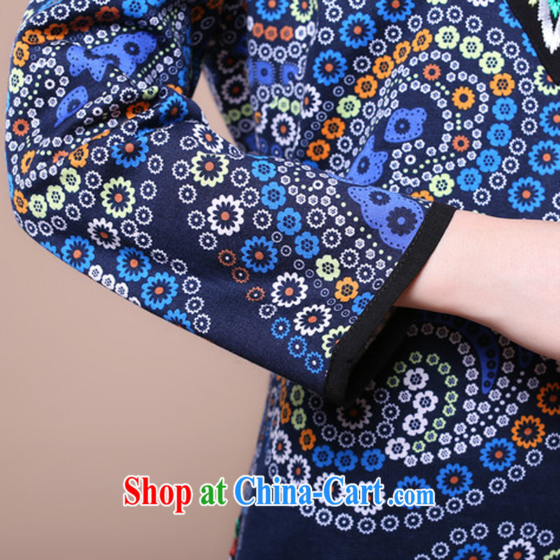 Air Shu Diane 2014 autumn new national style in a new, summer Women's clothes, the middle-aged female mother load Tang replace stamp duty Orchid color XXXL, aviation Shu Diane, qipao/Tang, and online shopping