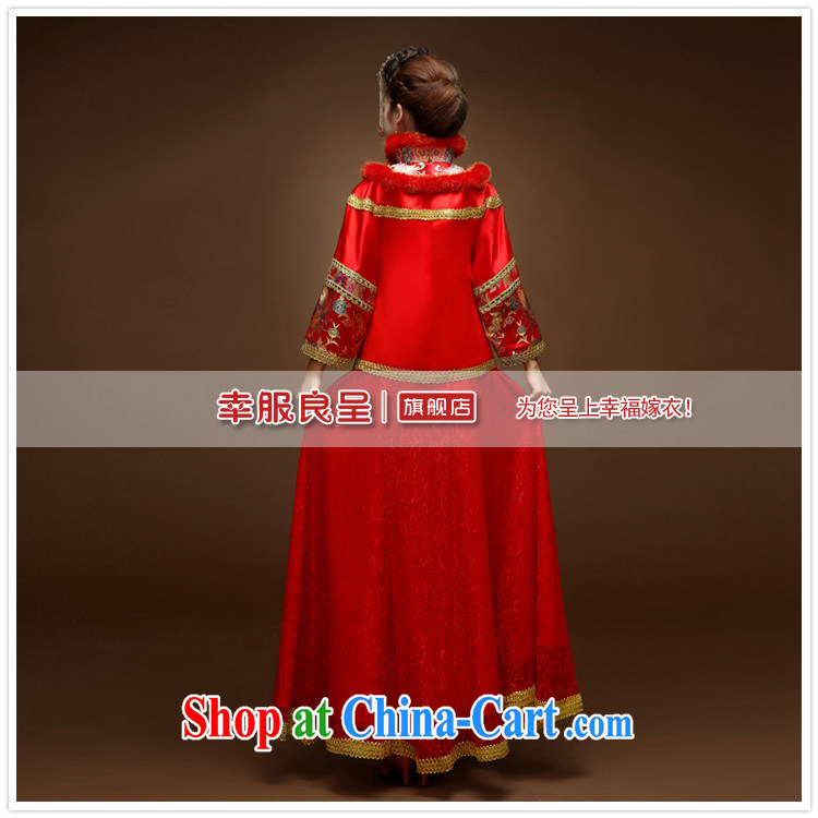 A good service is 2015 Spring Summer bridal wedding dress Chinese Soo Wo service married cheongsam dress uniform toasting red 2 XL pictures, price, brand platters! Elections are good character, the national distribution, so why buy now enjoy more preferential! Health