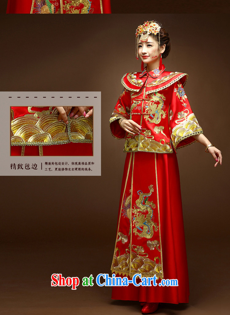 A good service is 2015 new Chinese wedding dress bride married Yi bows and dresses Soo Wo service use phoenix dress red M pictures, price, brand platters! Elections are good character, the national distribution, so why buy now enjoy more preferential! Health