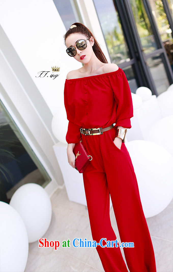 Love, Jacob Shuai 2014 autumn new Ching Ching, with a field for your shoulders long-sleeved-trousers with belt red L pictures, price, brand platters! Elections are good character, the national distribution, so why buy now enjoy more preferential! Health