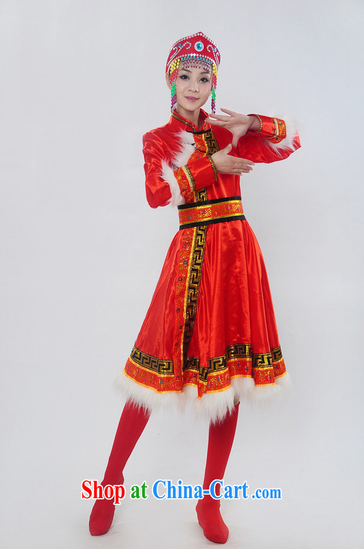 Double-122,014, genuine new Mongolia show serving minority Mongolian folk girl costumes dance clothing HXYM - 0028 red XL pictures, price, brand platters! Elections are good character, the national distribution, so why buy now enjoy more preferential! Health