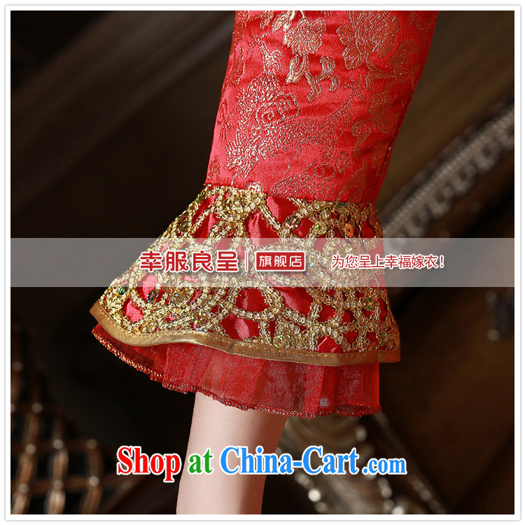 A good service is 2015 New red spring and summer bridal wedding dress toast serving long-sleeved short cheongsam red winter, lantern skirt 2XL pictures, price, brand platters! Elections are good character, the national distribution, so why buy now enjoy more preferential! Health