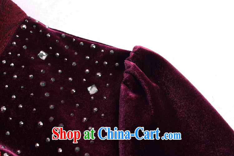 Sunflower Japanese New female high quality temperament, wool dresses fall long-sleeved autumn and winter cheongsam dress wedding dance clothing beauty graphics thin Q 2086 deep red XXXXL pictures, price, brand platters! Elections are good character, the national distribution, so why buy now enjoy more preferential! Health