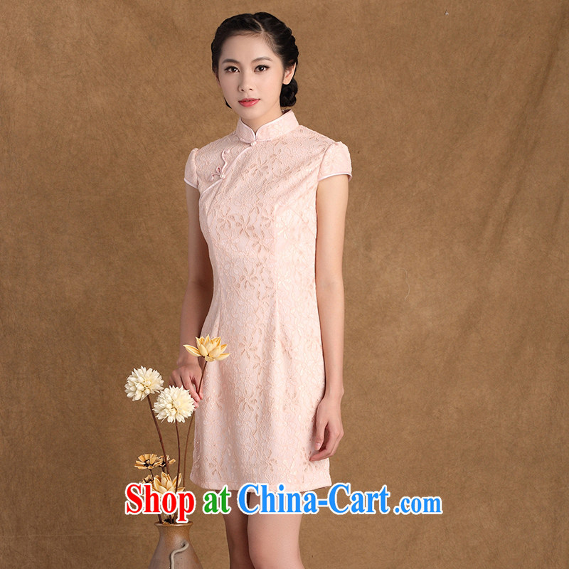 The Yee-new, summer, short-sleeved lace cheongsam Chinese Antique style improved cheongsam dress 3137 Y B L, cross-sectoral, Elizabeth, and shopping on the Internet