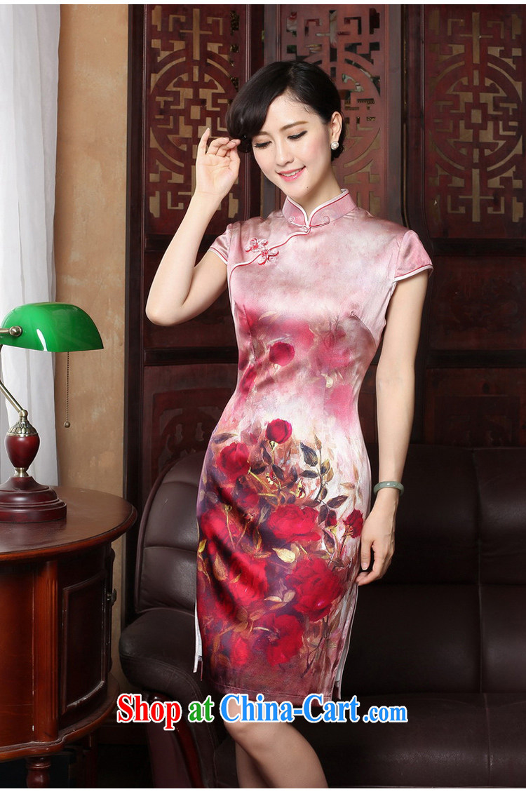 The Yee-sa 2015 New Spring Summer high quality silk cheongsam dress retro improved stylish short cheongsam dress style 3186 Y 2 XL pictures, price, brand platters! Elections are good character, the national distribution, so why buy now enjoy more preferential! Health