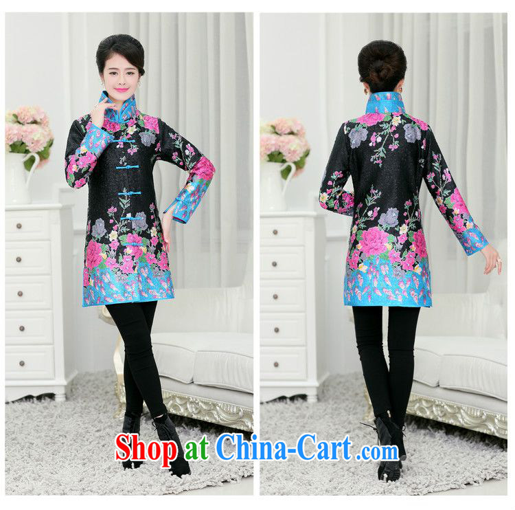 Forest narcissus 2015 spring and summer and autumn the new leader, the Tang in long robes T-shirt jacket XYY - 1268 Black Toner take XXXL pictures, price, brand platters! Elections are good character, the national distribution, so why buy now enjoy more preferential! Health
