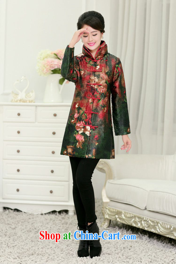 Forest narcissus 2015 winter new beauty, for three-dimensional trim single row for the floral and cotton thick Tang jackets XYY - 1288 A black toner take XXXL pictures, price, brand platters! Elections are good character, the national distribution, so why buy now enjoy more preferential! Health