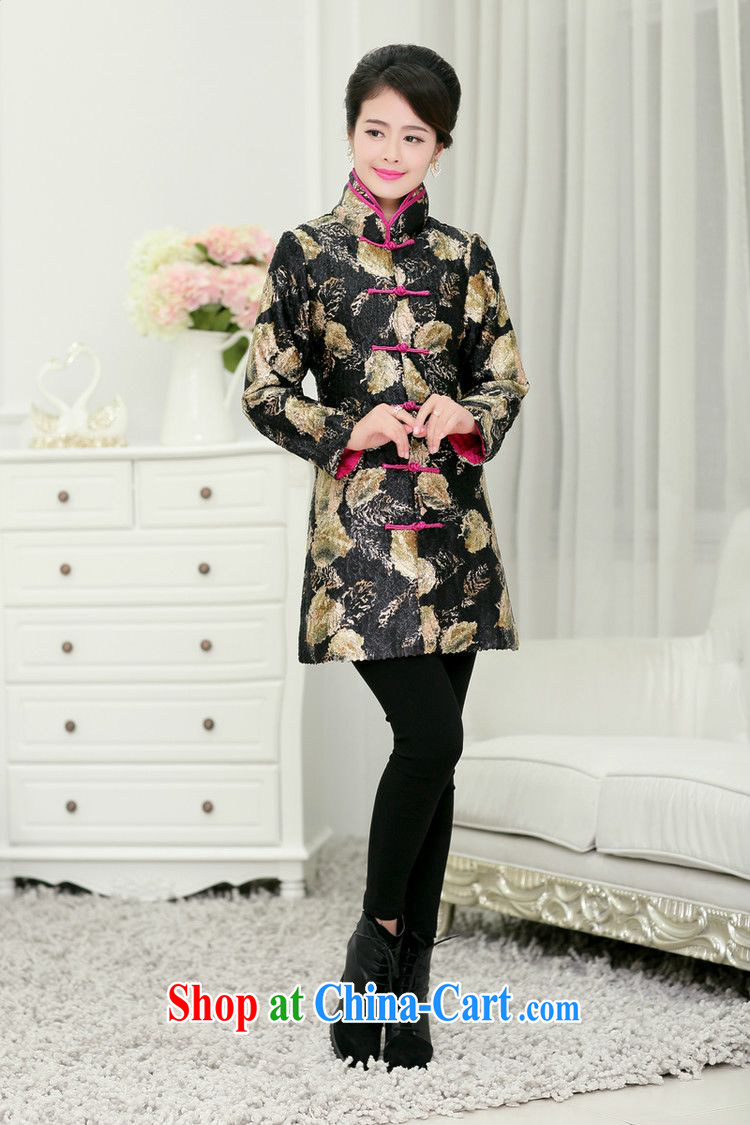 Forest narcissus 2015 winter new beauty, for three-dimensional trim single row for the floral and cotton thick Tang jackets XYY - 1288 A black toner take XXXL pictures, price, brand platters! Elections are good character, the national distribution, so why buy now enjoy more preferential! Health
