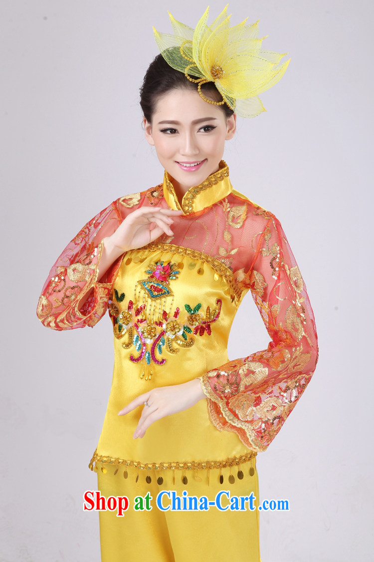 Dual 12 performing arts dream dress 2014 New Fan Dance Yangge serving serving stage performance service Janggu serving ethnic costumes HXYM - 0030 white XXXL pictures, price, brand platters! Elections are good character, the national distribution, so why buy now enjoy more preferential! Health