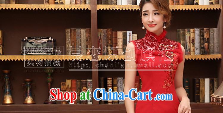 Morning 2014, Bride with autumn and winter wedding dresses improved wool toast Chinese long-sleeved gown skirt two piece red XXL pictures, price, brand platters! Elections are good character, the national distribution, so why buy now enjoy more preferential! Health