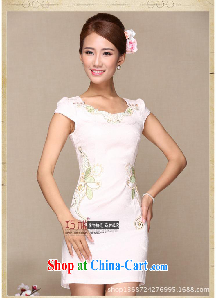 As regards new high quality embroidery cheongsam improved high quality retro cheongsam dress everyday upscale dresses skirt picture color XL pictures, price, brand platters! Elections are good character, the national distribution, so why buy now enjoy more preferential! Health