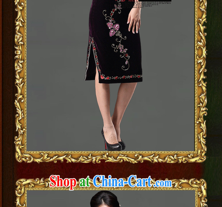 Burglary, genuine summer improved stylish beauty Stretch Wool staple goods Pearl mother married with cheongsam qipao Uhlans on short-sleeved XXXL pictures, price, brand platters! Elections are good character, the national distribution, so why buy now enjoy more preferential! Health