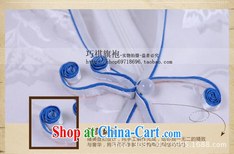 2014 new, improved fashion cheongsam dress the stylish take-improved cheongsam dress as regards improved cheongsam dress white XXL pictures, price, brand platters! Elections are good character, the national distribution, so why buy now enjoy more preferential! Health