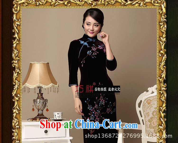 20,141 in a batch are retro improved cheongsam daily banquet cultivating cheongsam dress stylish improved cheongsam purple XXXL pictures, price, brand platters! Elections are good character, the national distribution, so why buy now enjoy more preferential! Health