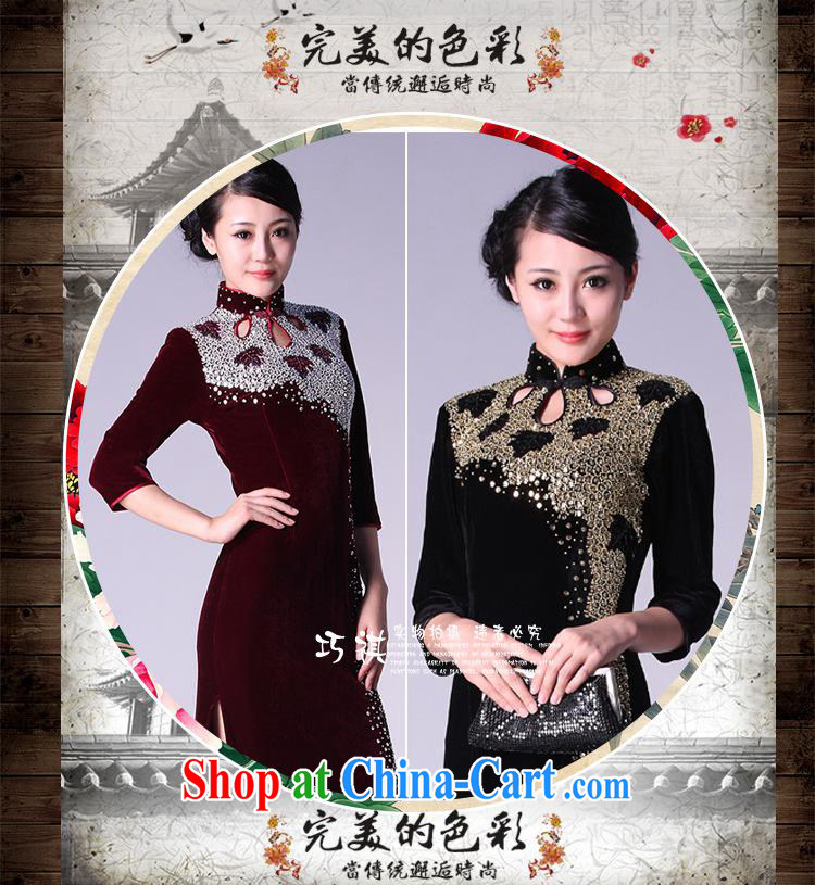 2014 new, purely manual staple-ju long, plush robes and stylish retro elegant fine ladies dresses wholesale Uhlans on short-sleeved XXXXL pictures, price, brand platters! Elections are good character, the national distribution, so why buy now enjoy more preferential! Health