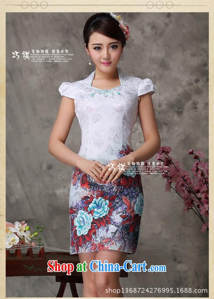 Summer 2014 improved stylish dresses red/green/purple stylish improved cheongsam dress a generation, improved cheongsam green XXL pictures, price, brand platters! Elections are good character, the national distribution, so why buy now enjoy more preferential! Health