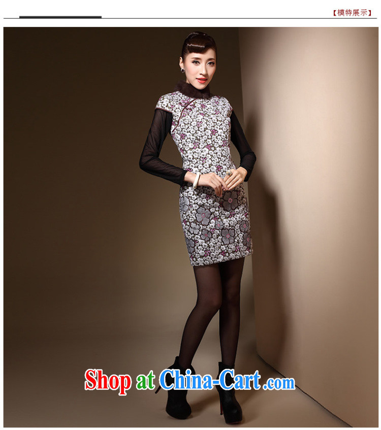 Cyd Ho Kwun Tong Àî¶ ¬Ã· to reply me dresses new 2014 winter clothes for gross daily folder cotton cheongsam dress QM 31,005 fancy XXL pictures, price, brand platters! Elections are good character, the national distribution, so why buy now enjoy more preferential! Health
