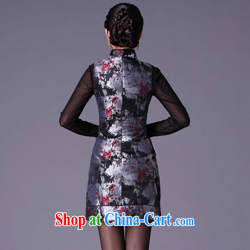 Cyd Ho Kwun Tong 3 Phillips-head screwdriver to winter improved fashion cheongsam/winter Clamp Unit 2015 new dresses G 99,216 XXL suit, Sau looked Tang, and shopping on the Internet