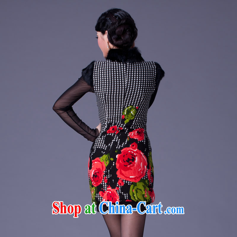 Cyd Ho Kwun Tong Ambilight spend too improved winter cheongsam/2015 spring new cheongsam/wool robes G 95,158 picture color XXL, Sau looked Tang, shopping on the Internet