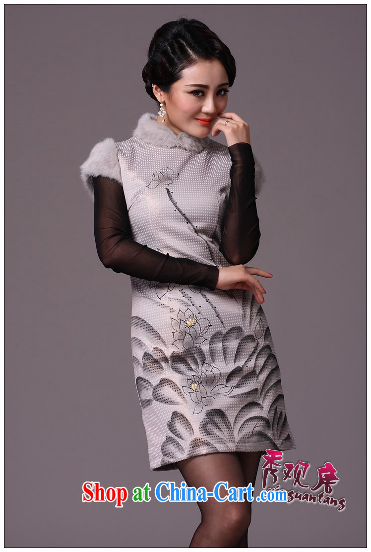 Cyd Ho Kwun Tong scored I would be grateful if you could also winter clothes 2015 new improved stylish quilted style cheongsam dress/G 97,112 fancy XXL pictures, price, brand platters! Elections are good character, the national distribution, so why buy now enjoy more preferential! Health