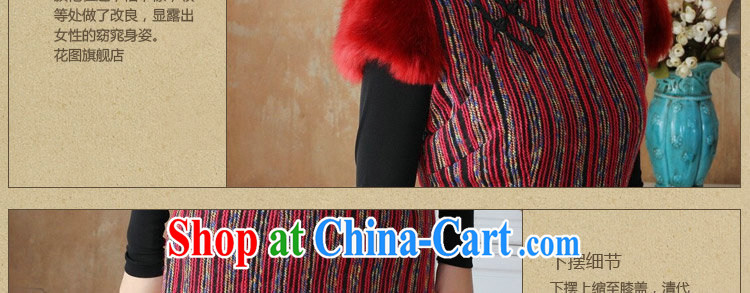 spend the winter cheongsam Chinese thick new dresses for Gross National wind Tang Women's clothes knitting knitting Chinese Dress - 4 3 XL pictures, price, brand platters! Elections are good character, the national distribution, so why buy now enjoy more preferential! Health
