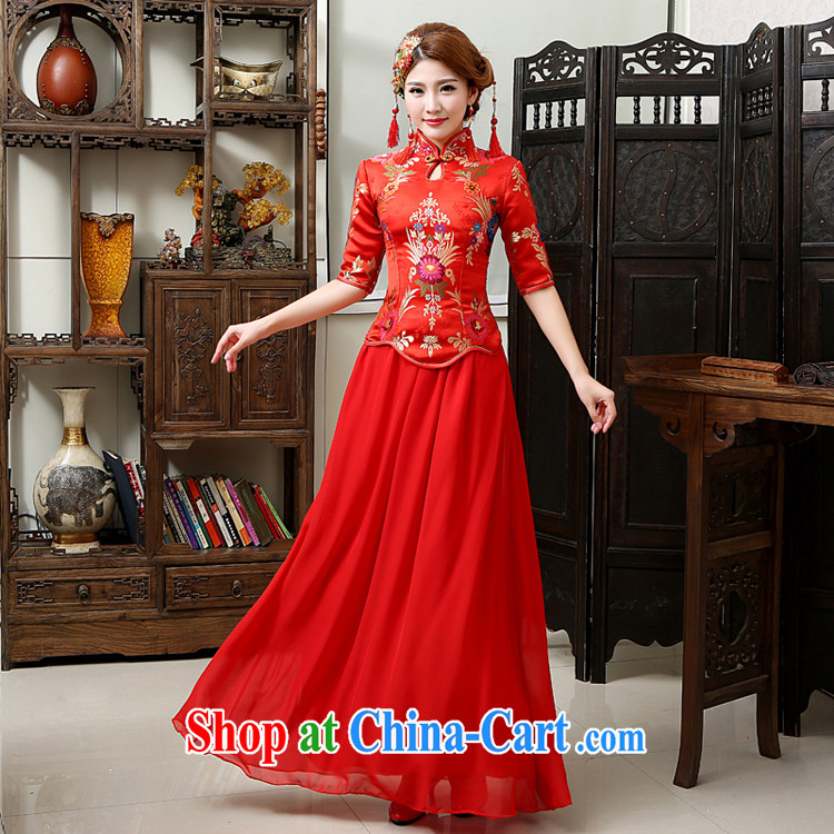 Rain was Yi 2015 new wedding dresses bridal dresses winter clothing, long sleeves, red toast winter clothing women dresses QP 570 red XL pictures, price, brand platters! Elections are good character, the national distribution, so why buy now enjoy more preferential! Health